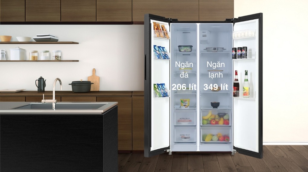 Tu- lanh-To-shi-ba Inverter 555 lit- Side -By -Side GR-RS696WI-PMV -60-AG